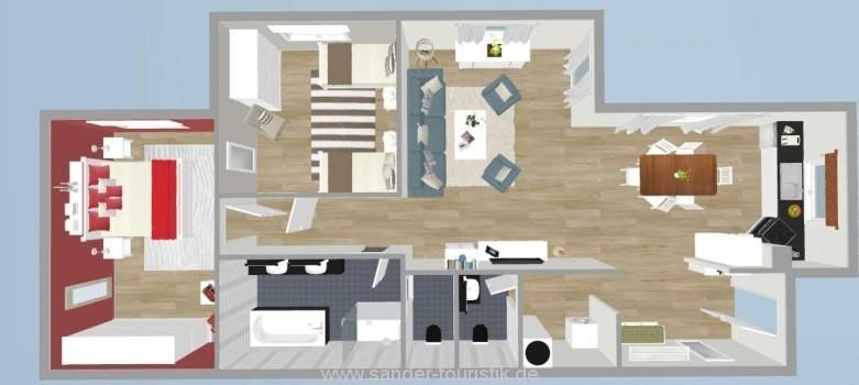 Strandnahe Fewos Mit Terrasse Oder Dachterrasse, Strandhaus Seeblick, Binz Chambre photo